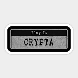 Crypta // Vintage Fanart Sticker